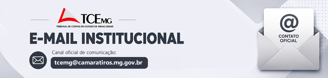 E-mail Institucional da Câmara Municipal de Tiros - TCE-MG